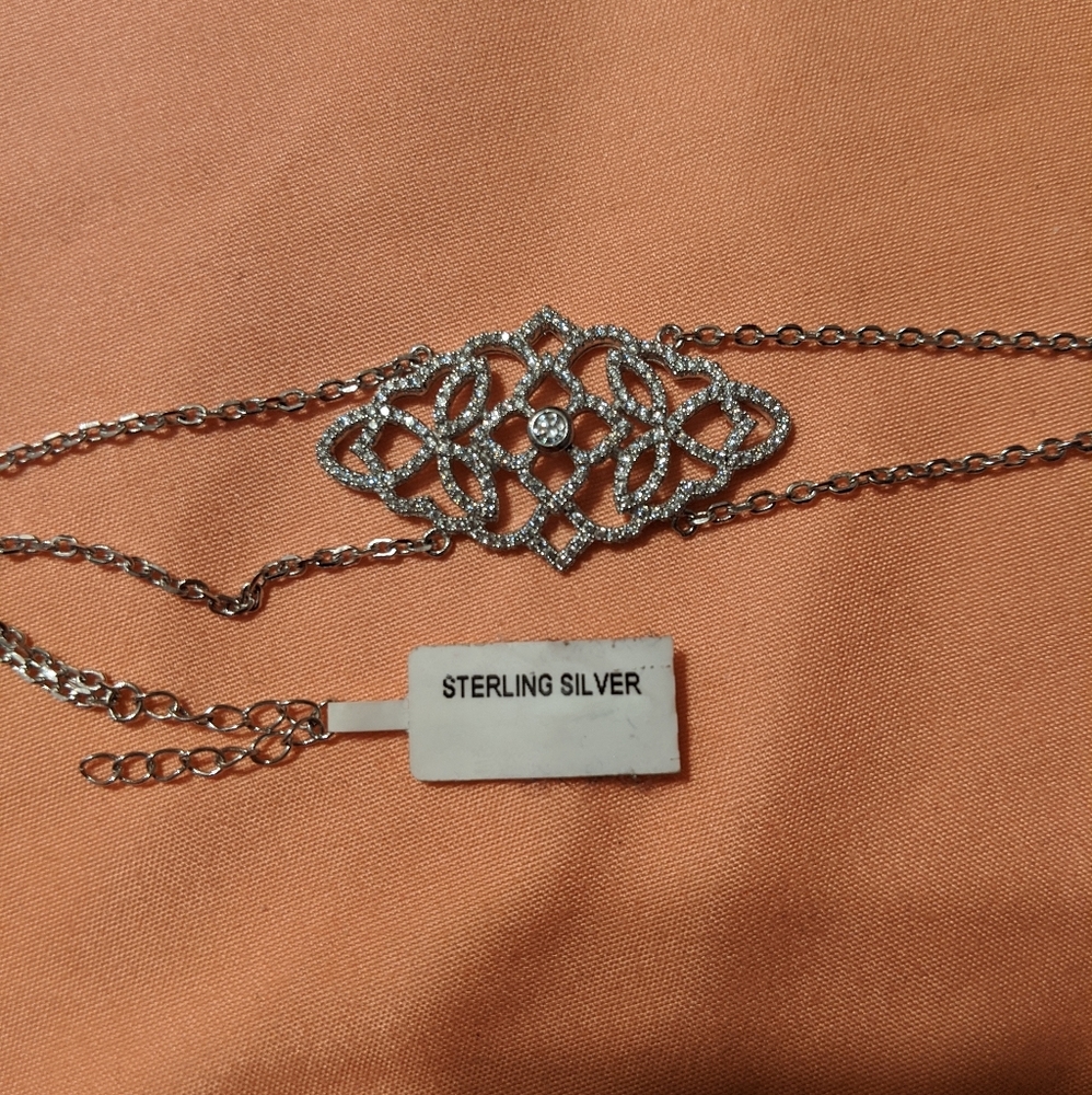 Sterling silver bracelet.